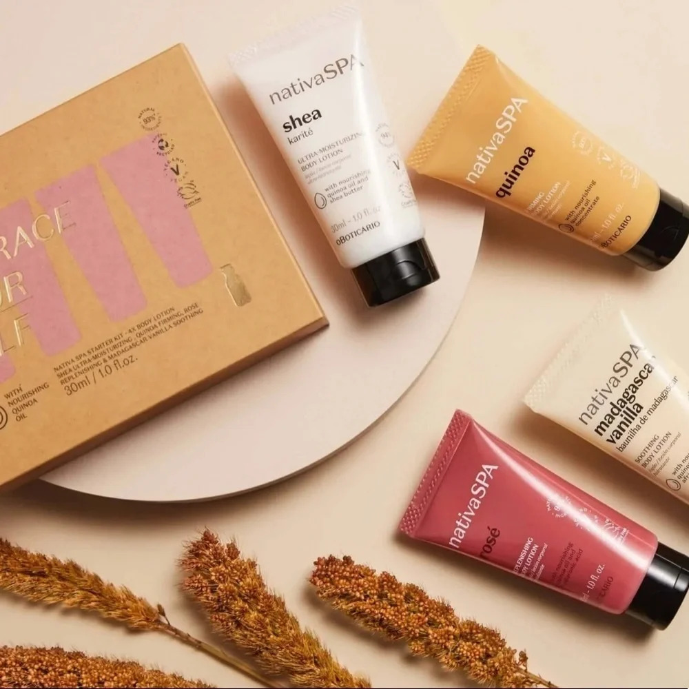 NATIVA Spa Body Lotion Starter Kit, NWT